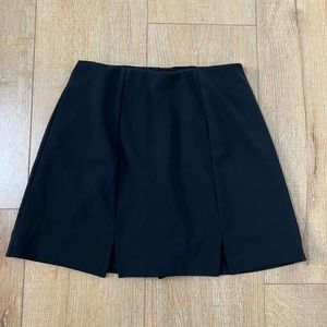 Black skirt with leg slits